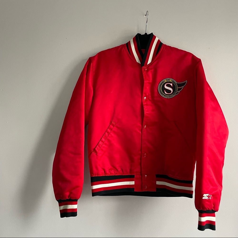 90’s NHL Ottawa Senators Starter Satin Jacket.